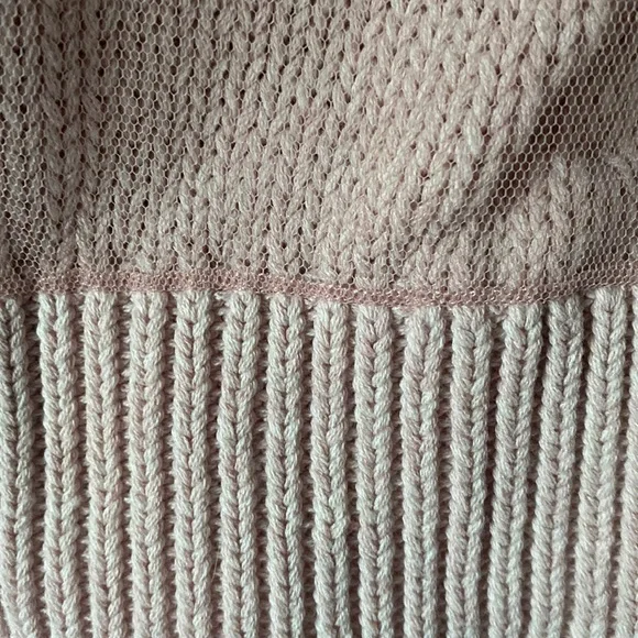 Final price🔥Rare Reiss Quinie Mesh Overlay Oversized Cardigan Sweater , XS/S - Picture 6 of 10